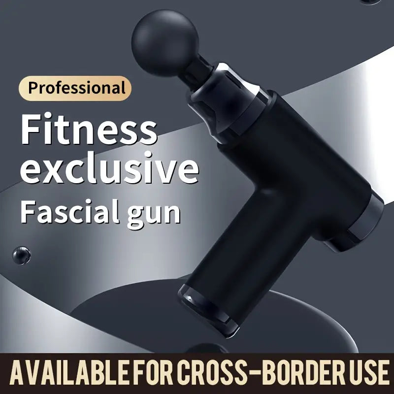 1pc Portable Mini Massage Gun - Deep Tissue Muscle Massager (Black)
