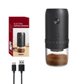 1800mAh Electric Coffee Grinder 40 Level Adjustable Burr Grinder Black