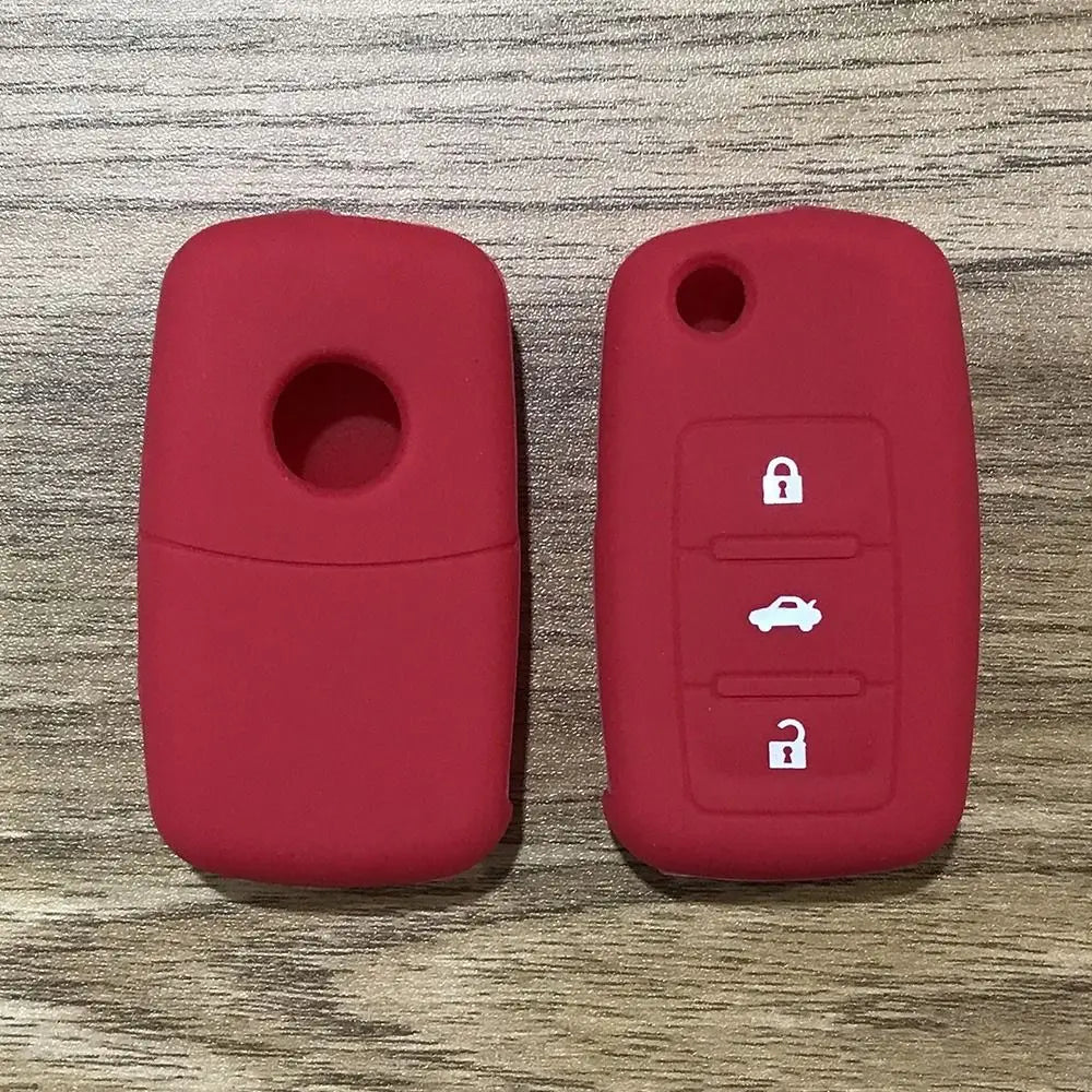 Silicone Car Key Cover Customized Fit for VW Golf/Jetta/Bora/Polo/Passat/Skoda Octavia A5/Fabia/Seat Ibiza Leon