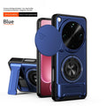 For OPPO Find X9 Ultra Sliding cover sliding window plastic magnetic phone case rotating ring protective cover For X9 Ultra