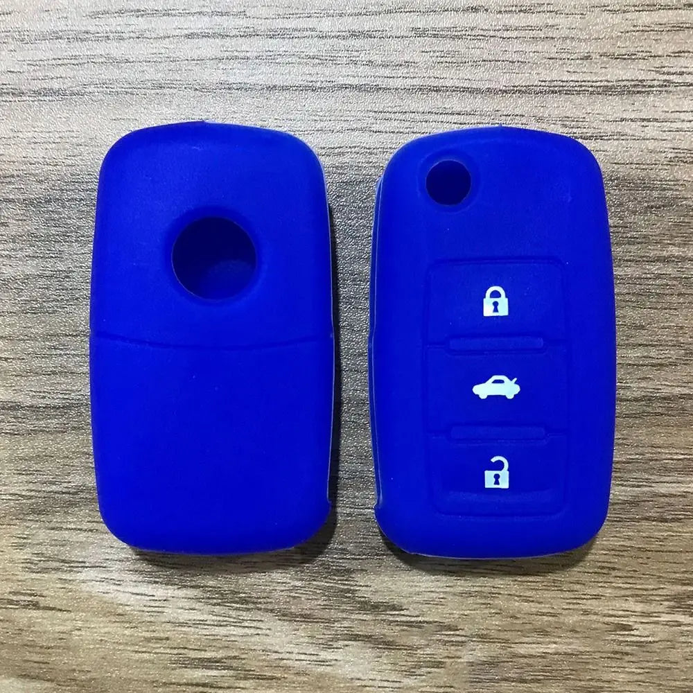 Silicone Car Key Cover Customized Fit for VW Golf/Jetta/Bora/Polo/Passat/Skoda Octavia A5/Fabia/Seat Ibiza Leon