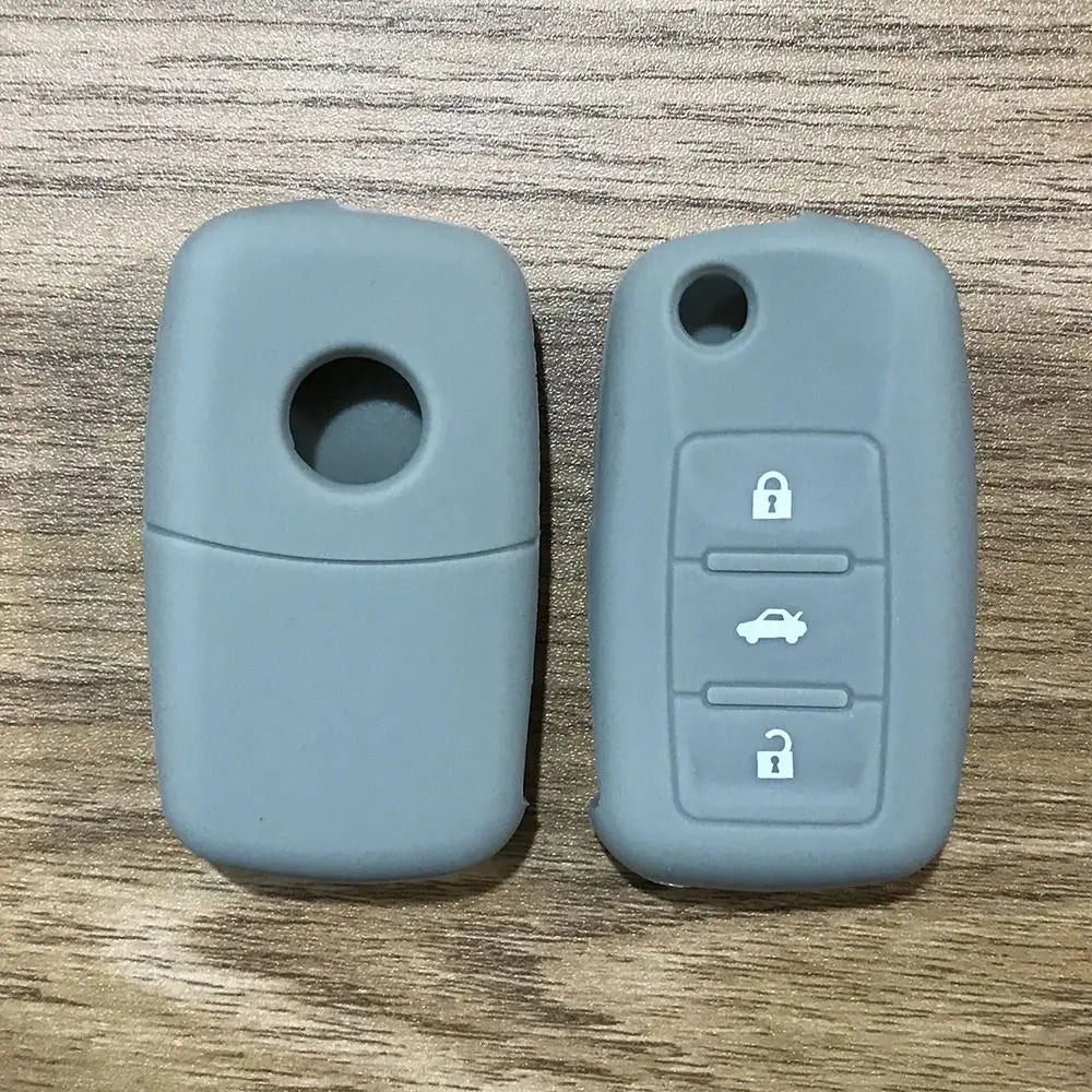 Silicone Car Key Cover Customized Fit for VW Golf/Jetta/Bora/Polo/Passat/Skoda Octavia A5/Fabia/Seat Ibiza Leon